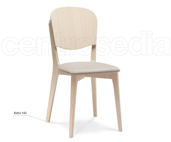 "Astra" Wooden Chair- Padded Seat