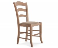 "Apuana"  Wooden Chair - Padded Seat
