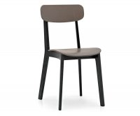 "Cream HD" Wooden and Polypropylene Chair by Calligaris
